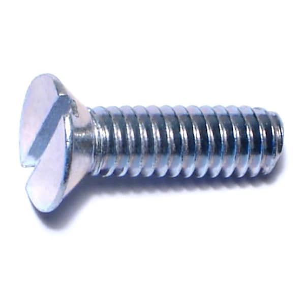 Midwest Fastener #12-24 x 3/4 in Slotted Flat Machine Screw, Zinc Plated Steel, 30 PK 61211 - main